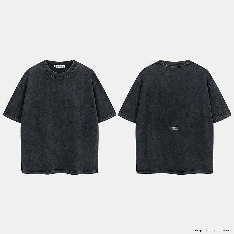 Acne Studios 2090-80 Black Style Ac908040 Stockholm Logo T-Shirt Modern Fit