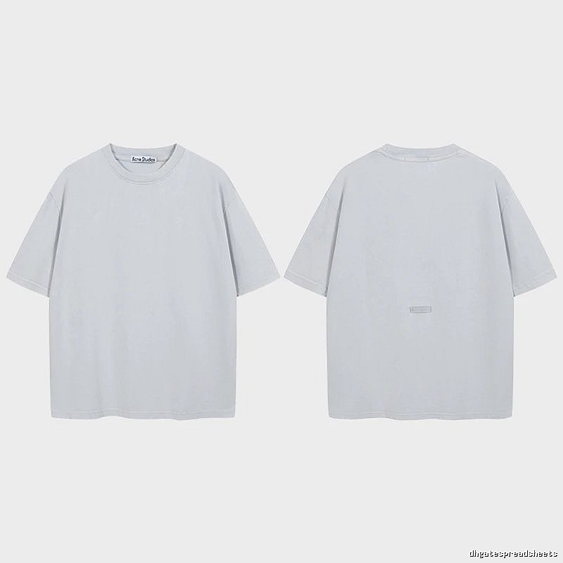 Acne Studios 2090-80 Blue Style Ac908040 Stockholm Logo T-Shirt Relaxed Styling