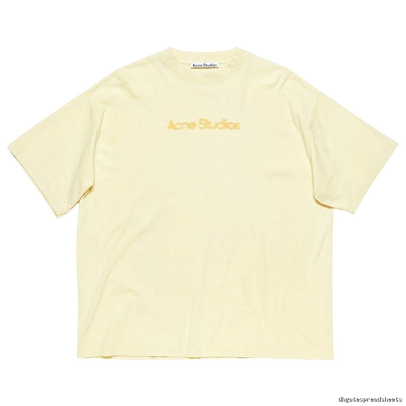 Acne Studios 2090-80 Yellow Style Ac908039 Stockholm Logo T-Shirt Everyday Rotation