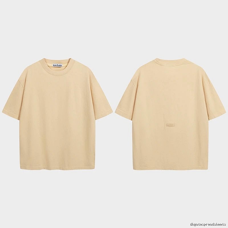 Acne Studios 2090-80 Yellow Style Ac908040 Stockholm Logo T-Shirt Match Day