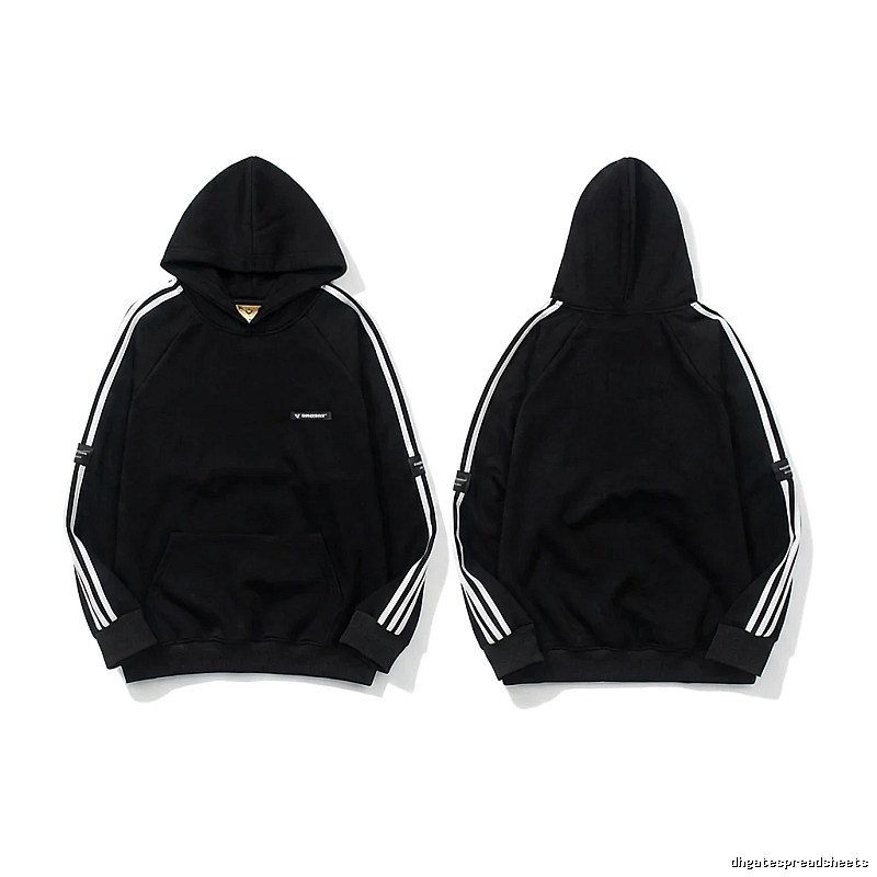 Adidas classic three - stripe black sweatshirt