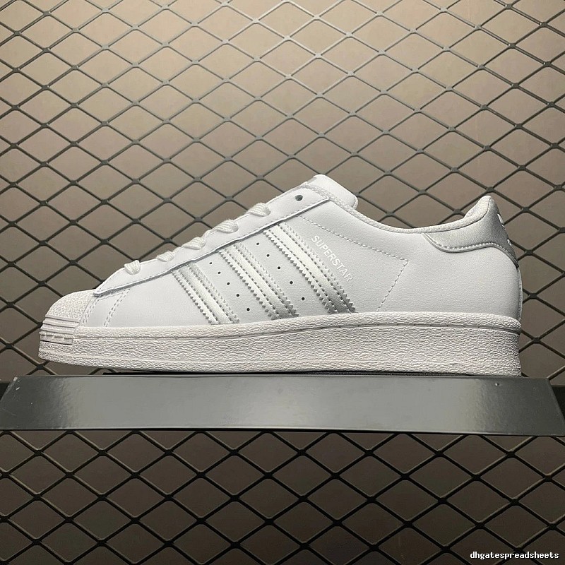 Adidas Shell-Toe Sneakers in White with Padded Heel Tab