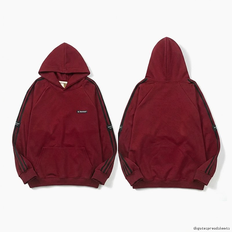 Adidas simple style burgundy hoodie