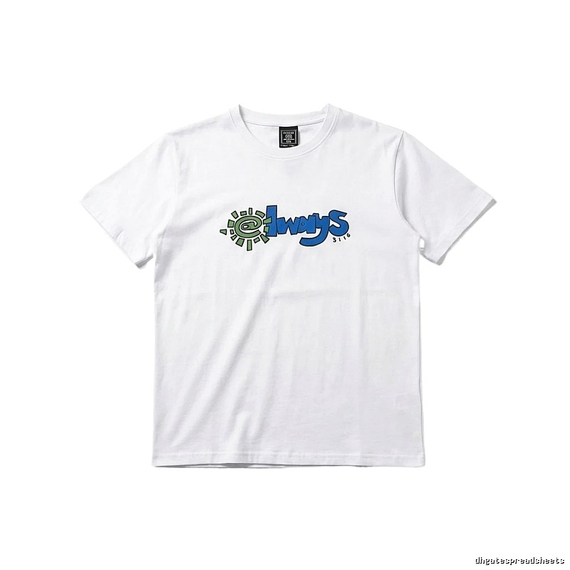 ADWYSD Printed Simple White T-shirt