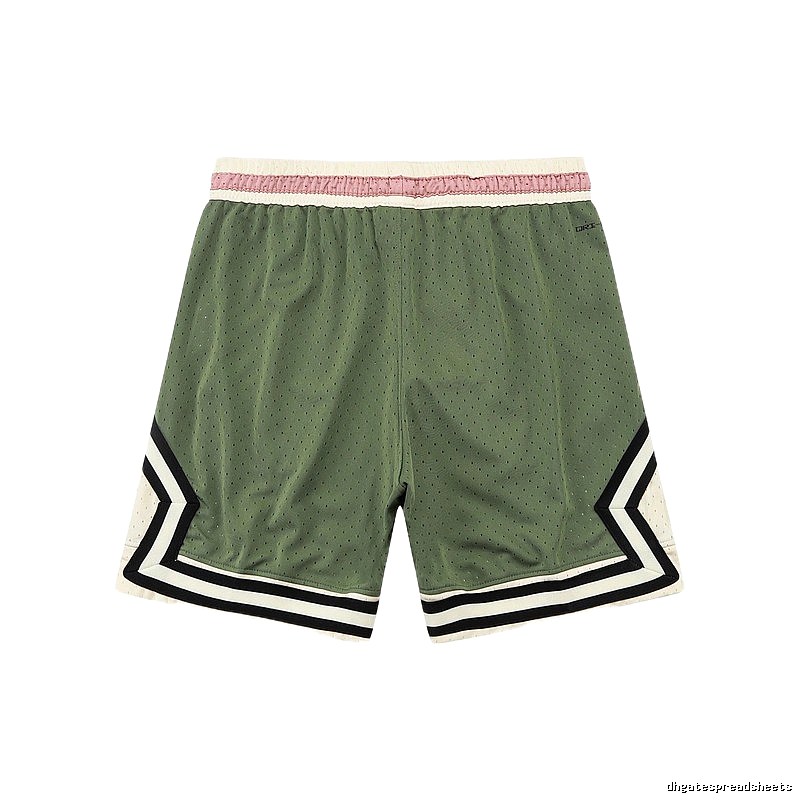 AJ retro-style green shorts