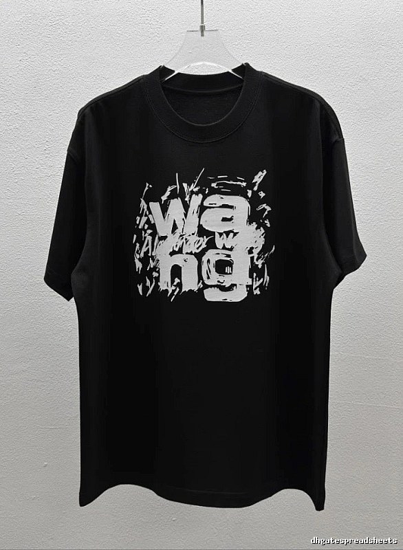 Alexander Wang Graffiti Street Style Black T-Shirt