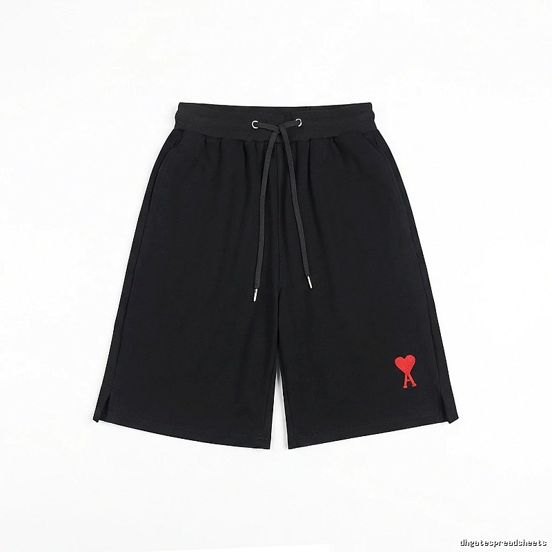 AMI Embroidered Love Heart Casual Shorts