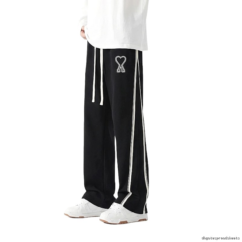 AMI fleece-lined warm black sweatpants