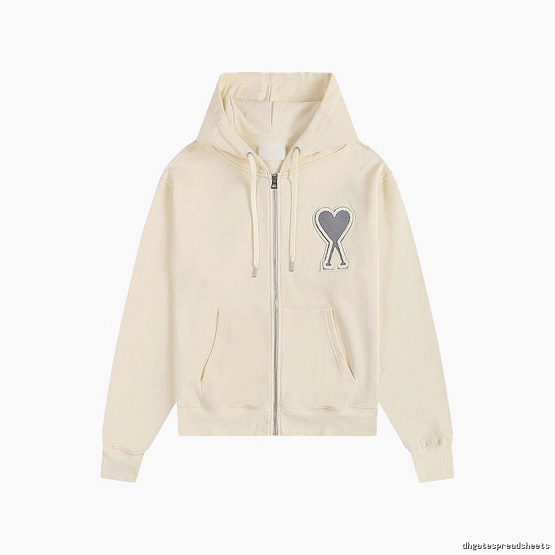 AMI Love Embroidered Cream Sweatshirt