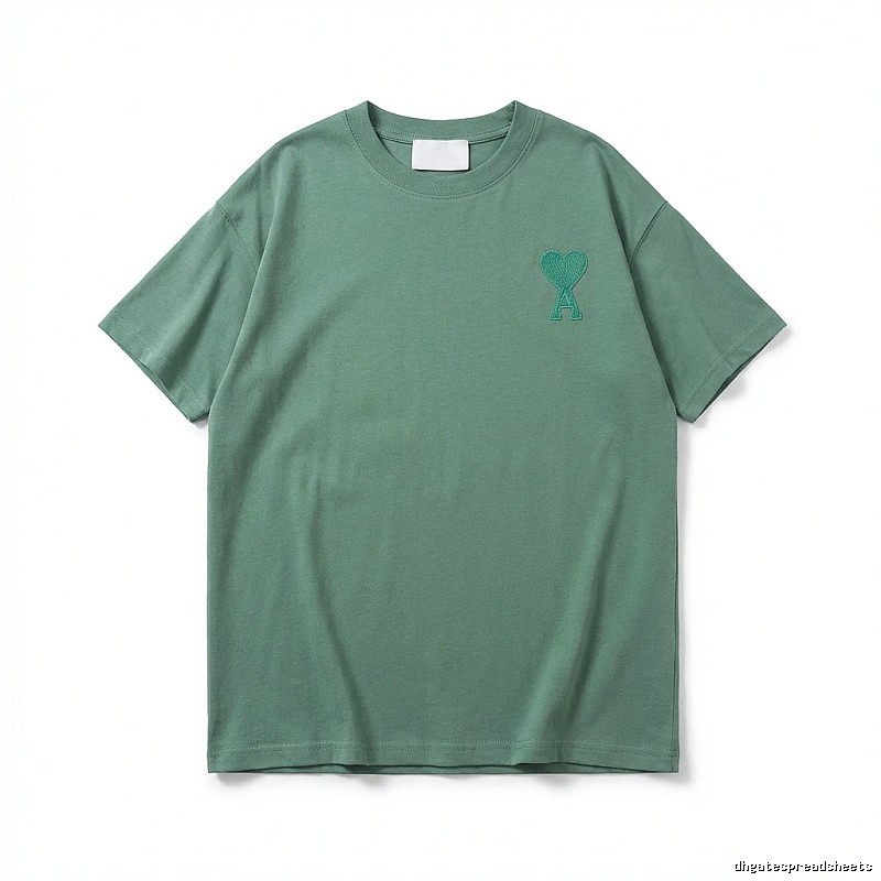 AMI Love Embroidery Minimalist Style T-shirt