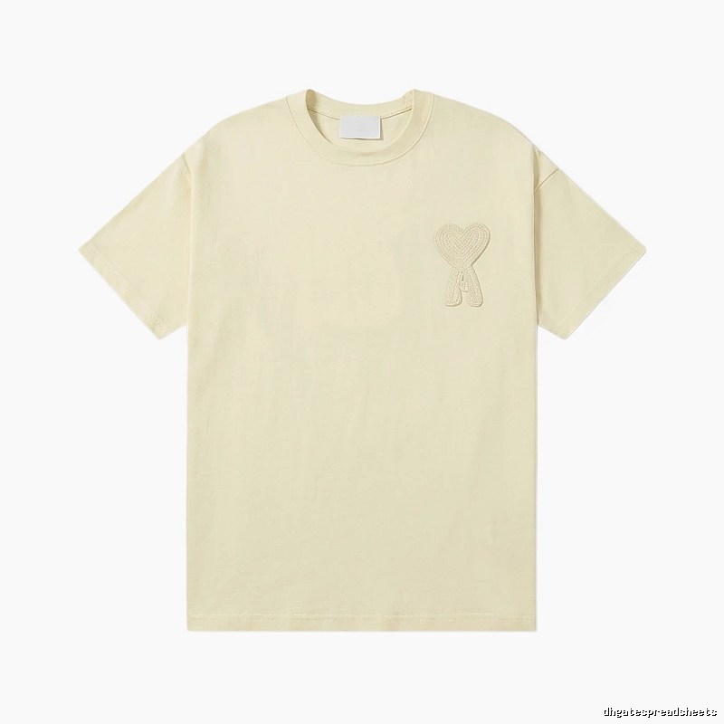 AMI Love Embroidery Simple Style T-shirt