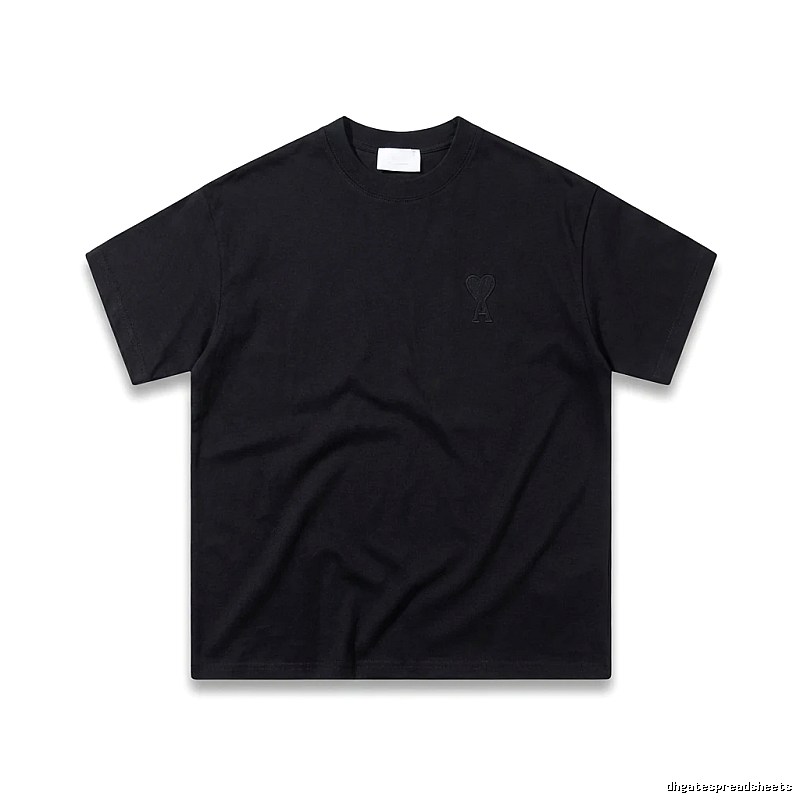 AMI Love Simple Style Black T-shirt