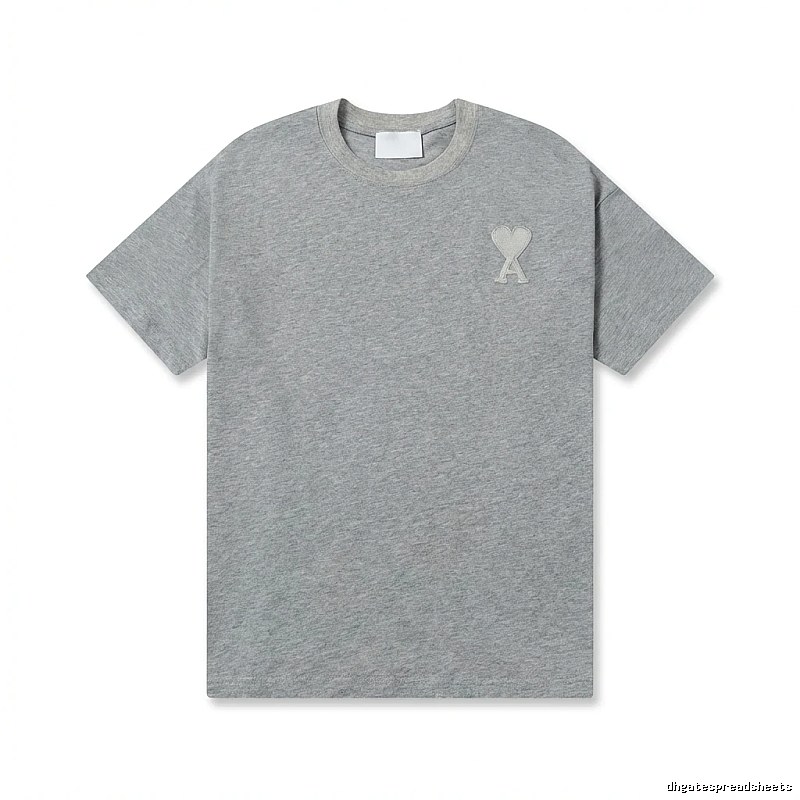 AMI Love Simple Style Gray T-shirt