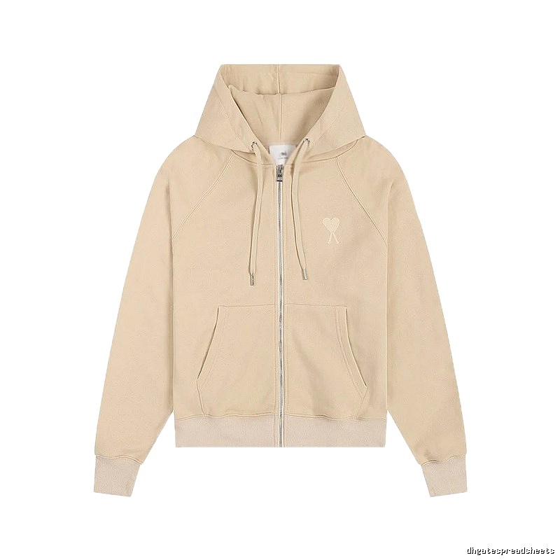 AMI minimalist style beige sweatshirt