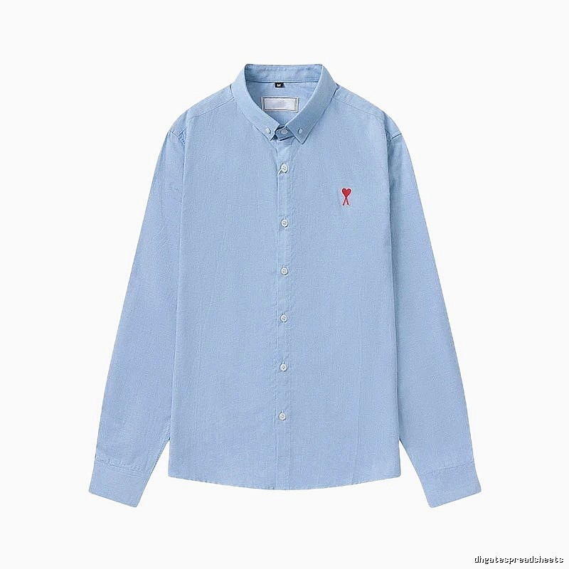AMI minimalist style blue shirt