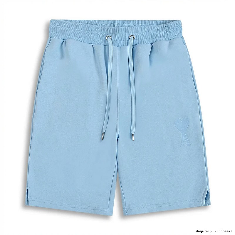 AMI minimalist style light blue shorts
