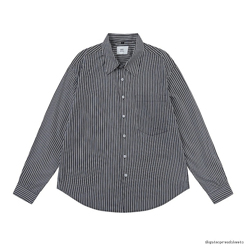 AMI Stripe Minimalist Style Shirt