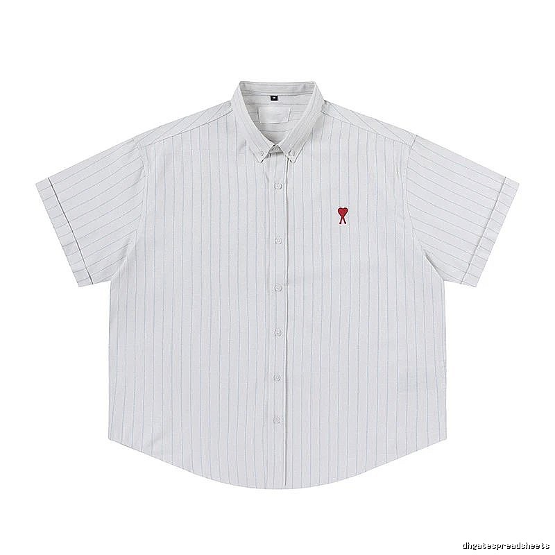 AMI Stripe Simple White Shirt