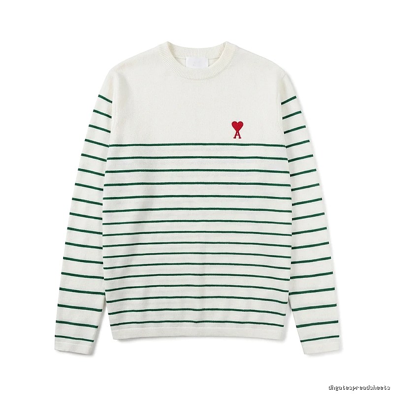 AMI striped white sweater
