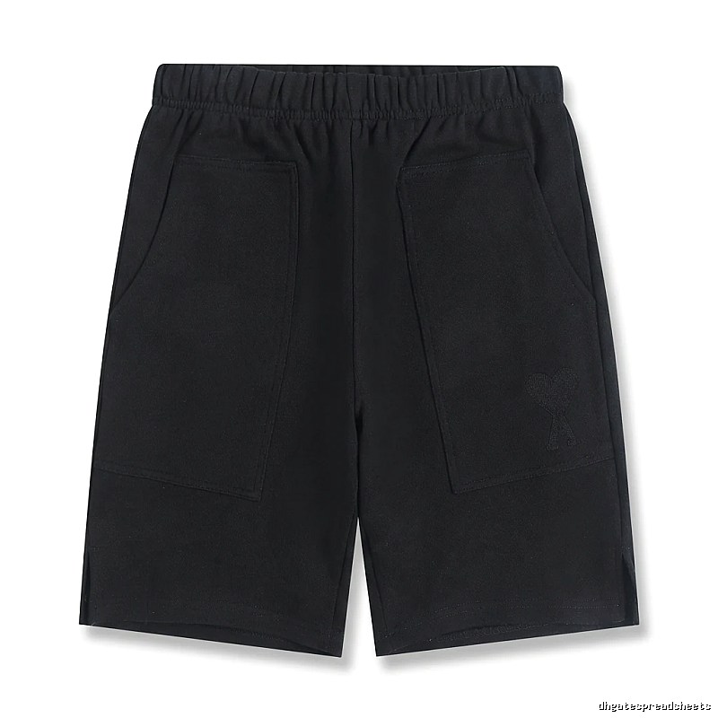 AMI Workwear Style Black Shorts
