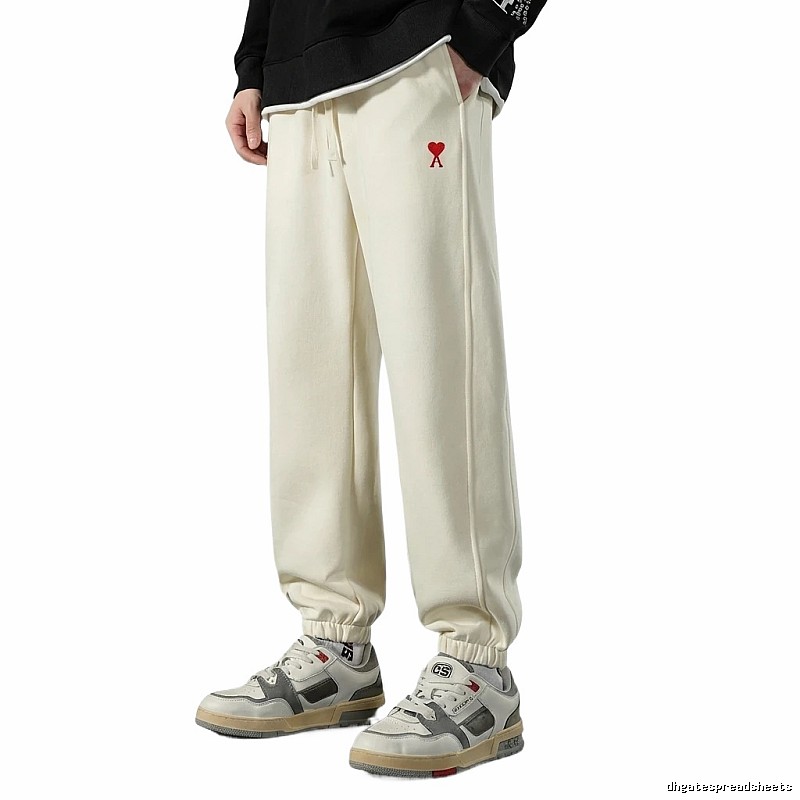 AMI&EASY minimalist style off-white sweatpants