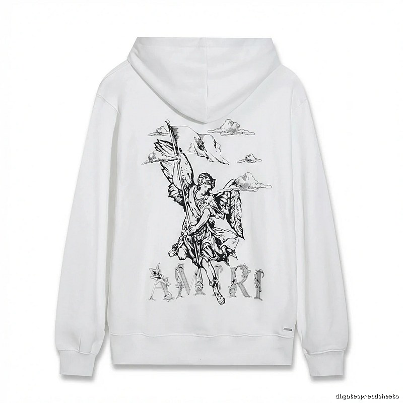AMIRI Angel Print White Sweatshirt
