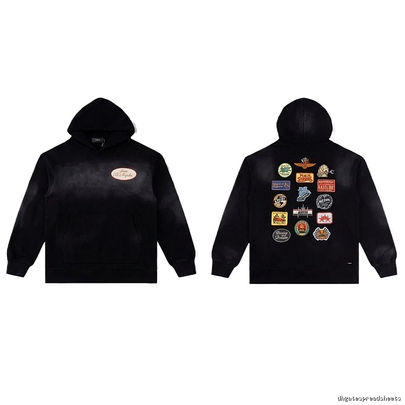 AMIRI Badge Style Black Hoodie