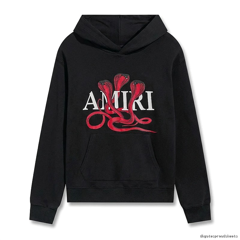 AMIRI black hoodie with snake print