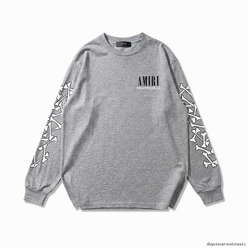 AMIRI Bone Pattern Trendy Cool Gray Sweatshirt