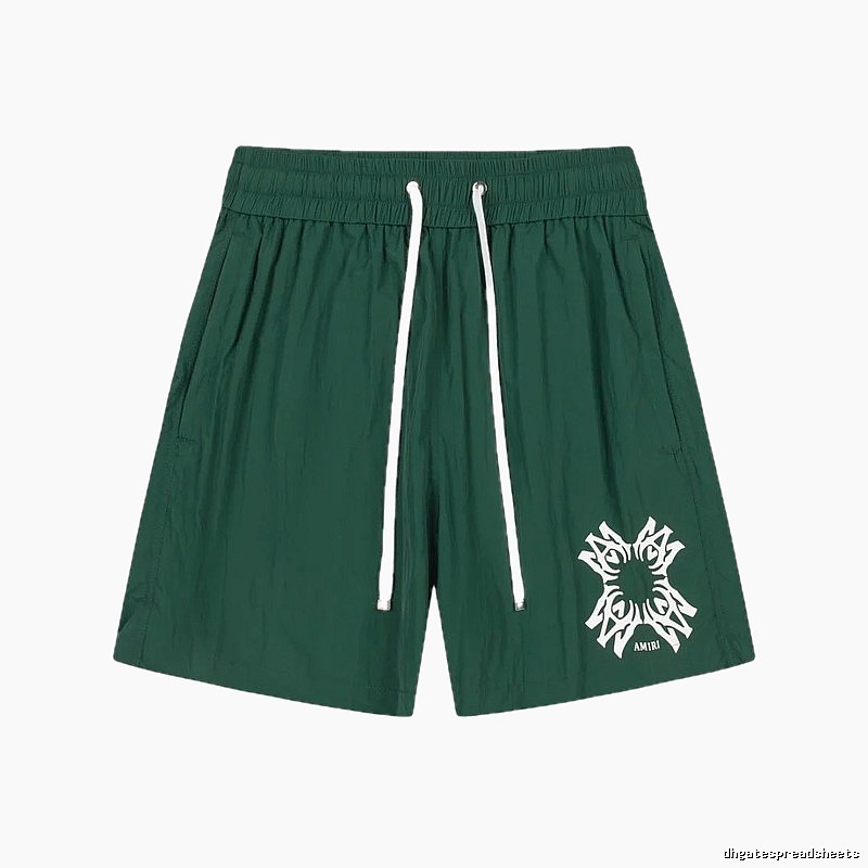 AMIRI casual style dark green shorts