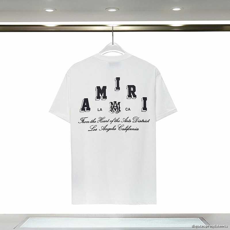 Amiri Daily Graphic T-shirt White Blue Amiri with Visual Detail