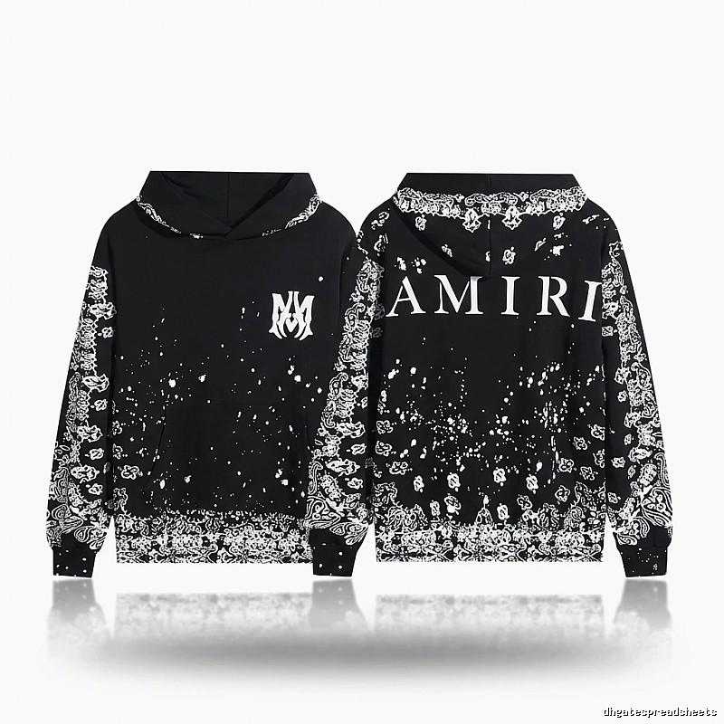 AMIRI Dark Style Cashew Flower Sweatshirt