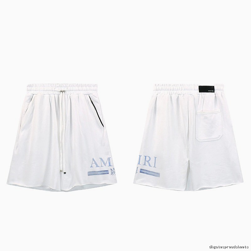 AMIRI Letter Print Street Style White Shorts