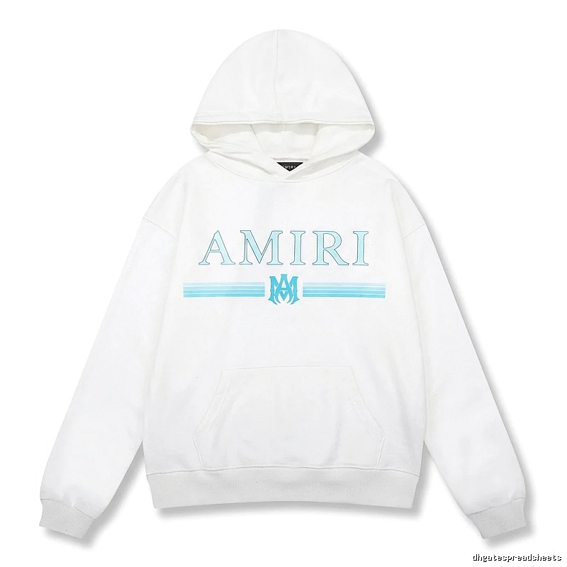 AMIRI letter - printed white hoodie