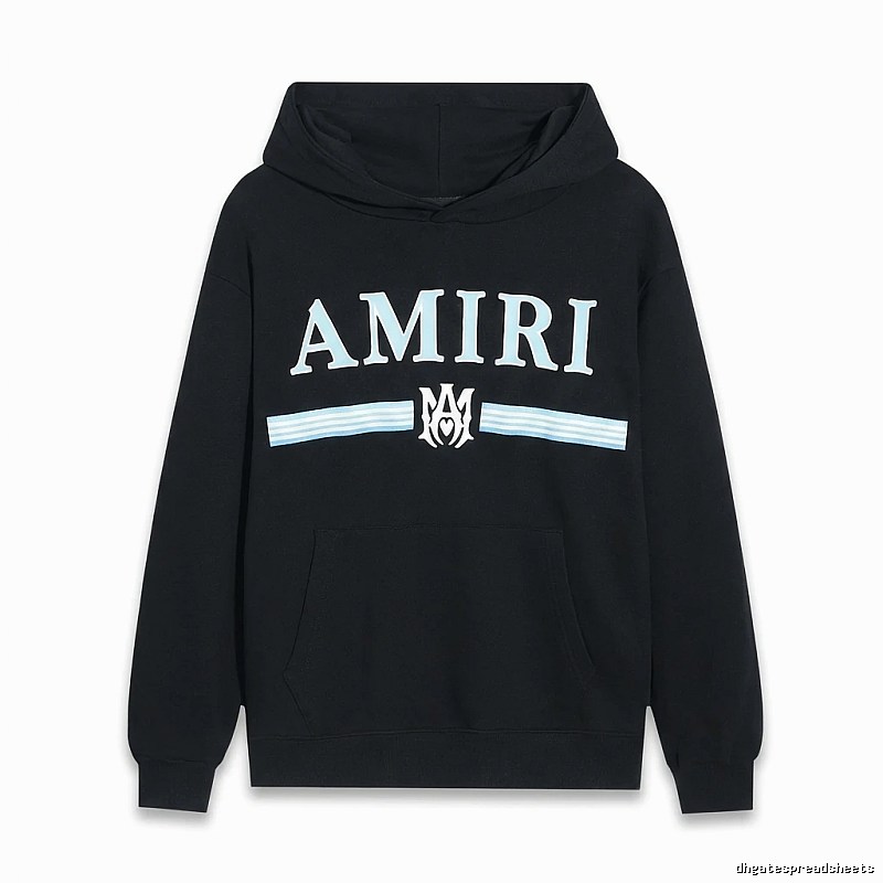 AMIRI letter-printing style black sweatshirt