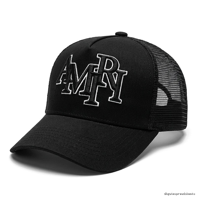 AMIRI letter-style black cap