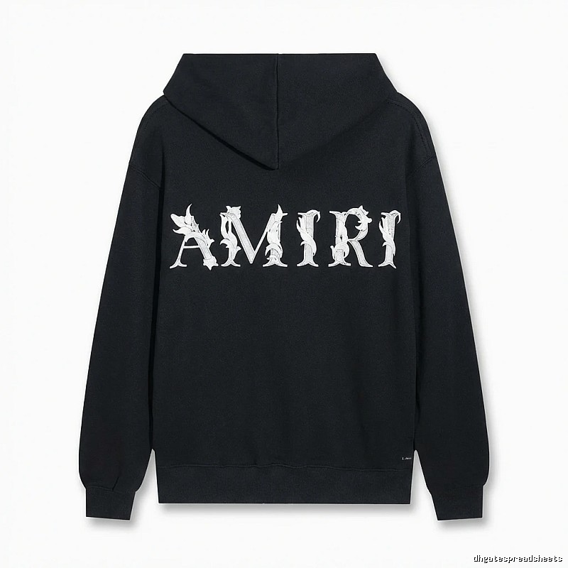 AMIRI letter-style black hoodie