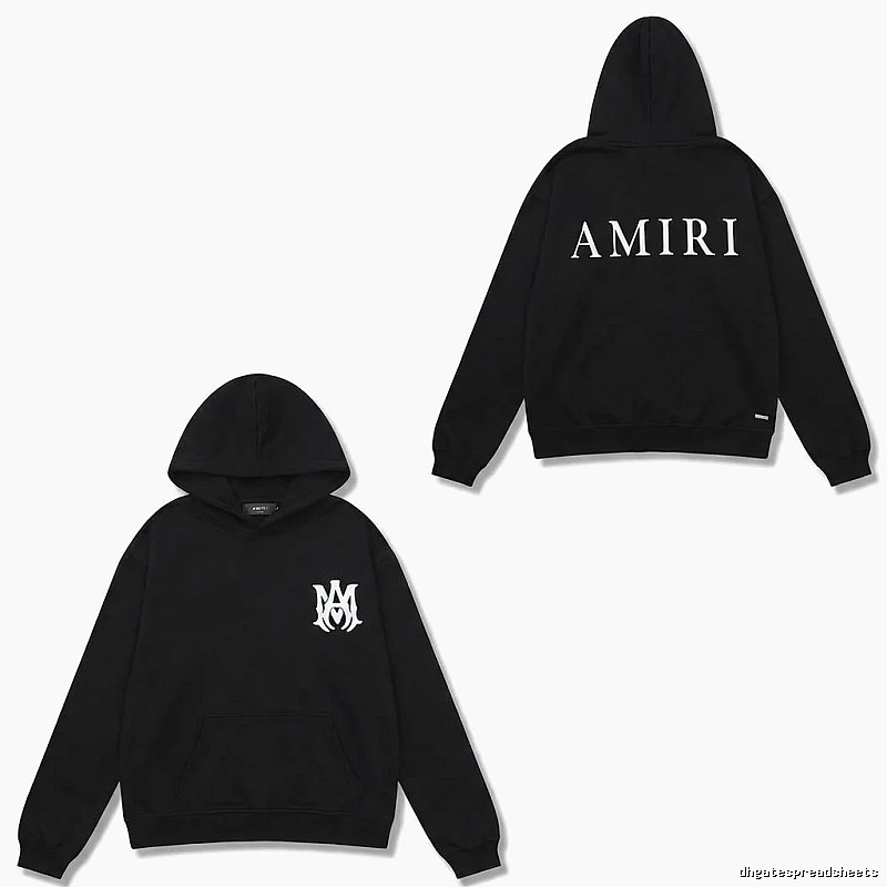 AMIRI minimalist style black hoodie