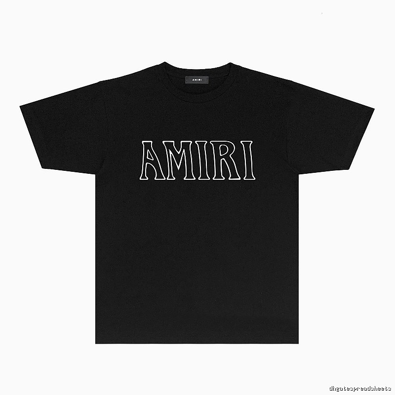 AMIRI minimalist style black T-shirt