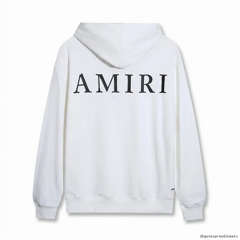 AMIRI minimalist style white hoodie