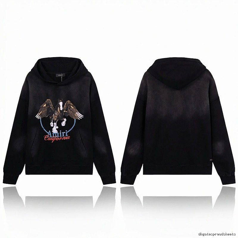 AMIRI Pegasus Retro Black Hoodie