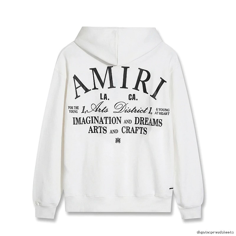 AMIRI Printed Casual Style White Hoodie