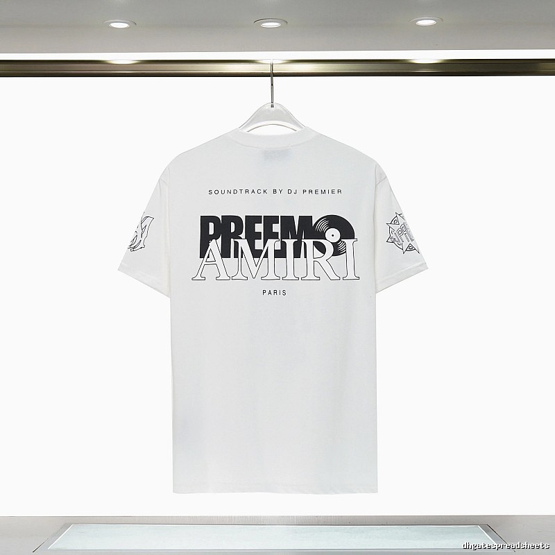 Amiri Sport Graphic T-shirt White Blue Amiri for Warm Weather