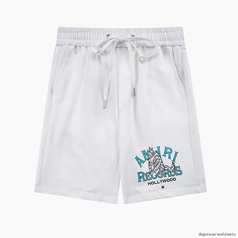 Amiri Statement Logo shorts Black Casual Amiri for Easy Pairing