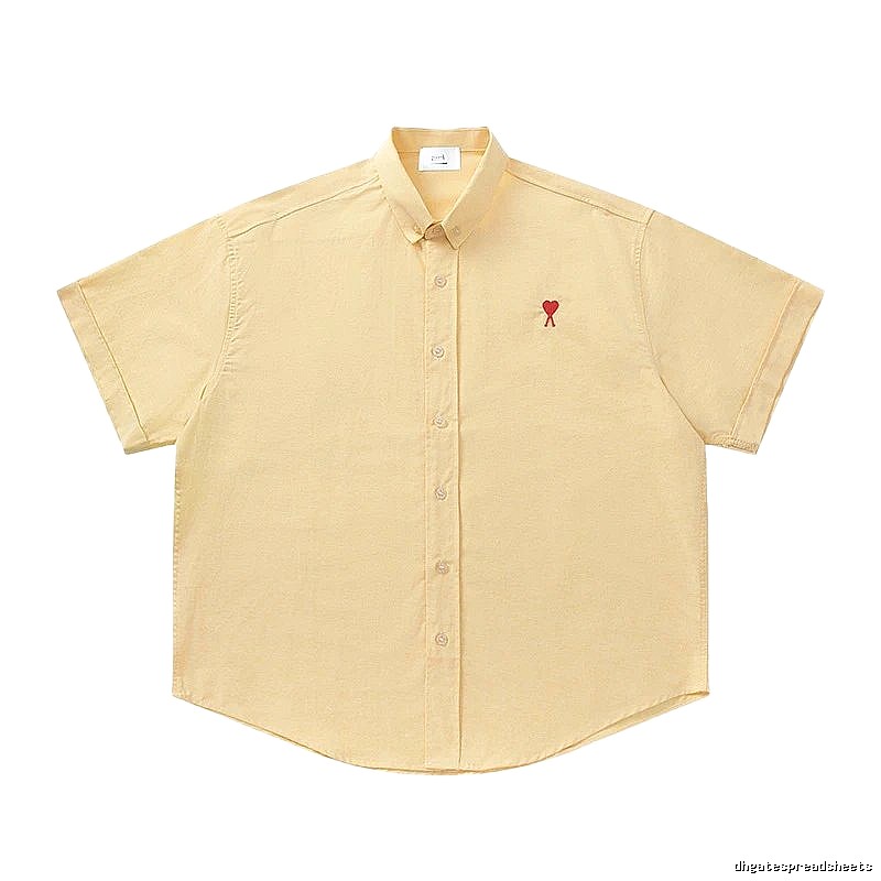 Ami's simple and loving style yellow shirt