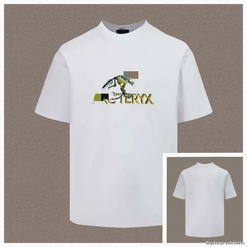 Arc'teryx Dinosaur Print Casual Style White T-Shirt