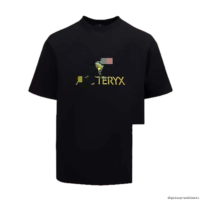 Arc'teryx Printed Outdoor Style Black Short Sleeve T-Shirt