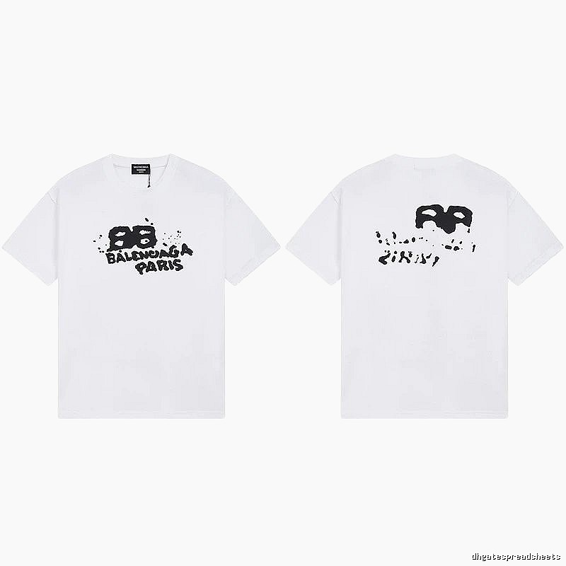 Balenciaga BB Print White T-shirt