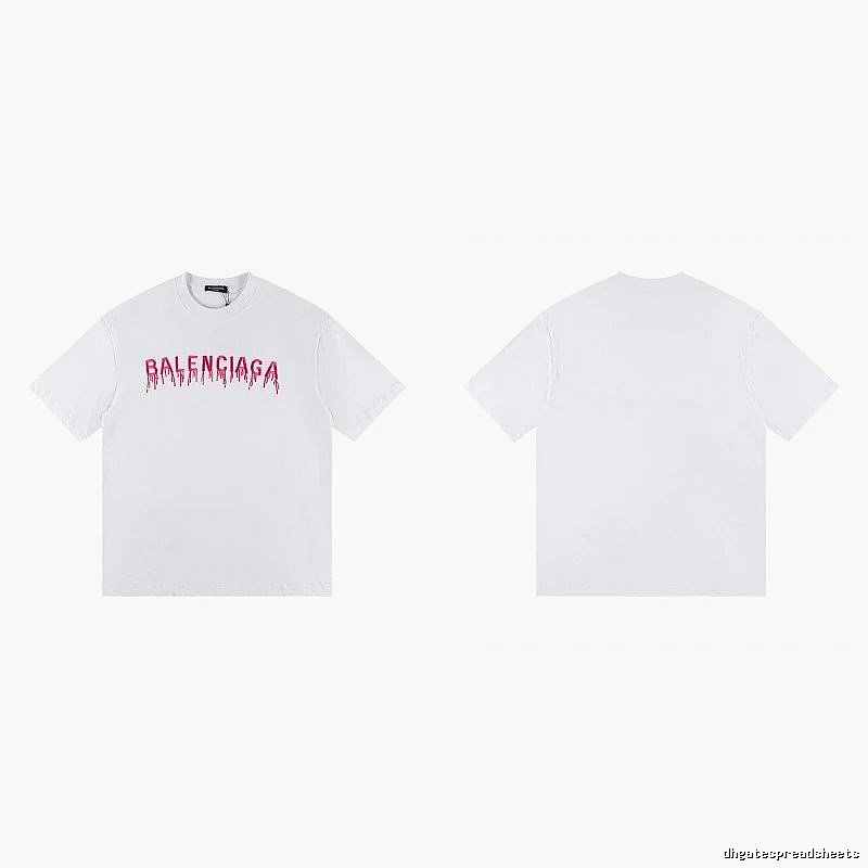 Balenciaga Blood Drop Collection Street Style White T-Shirt