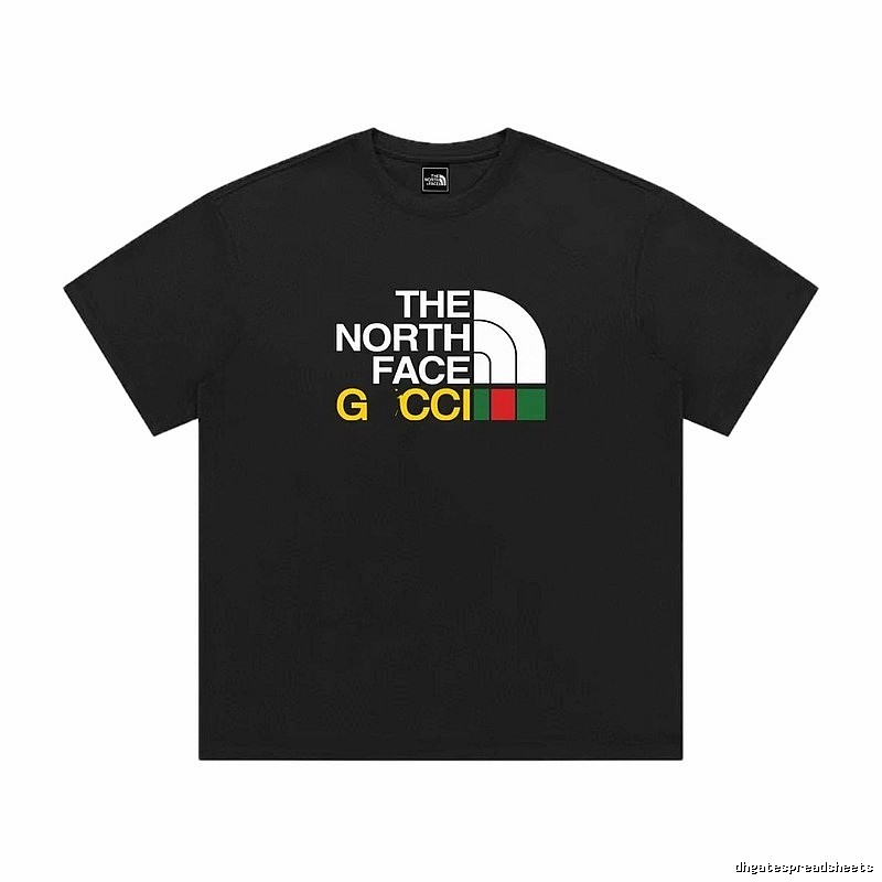 Balenciaga Co-branded Printed Trendy Black T-Shirt